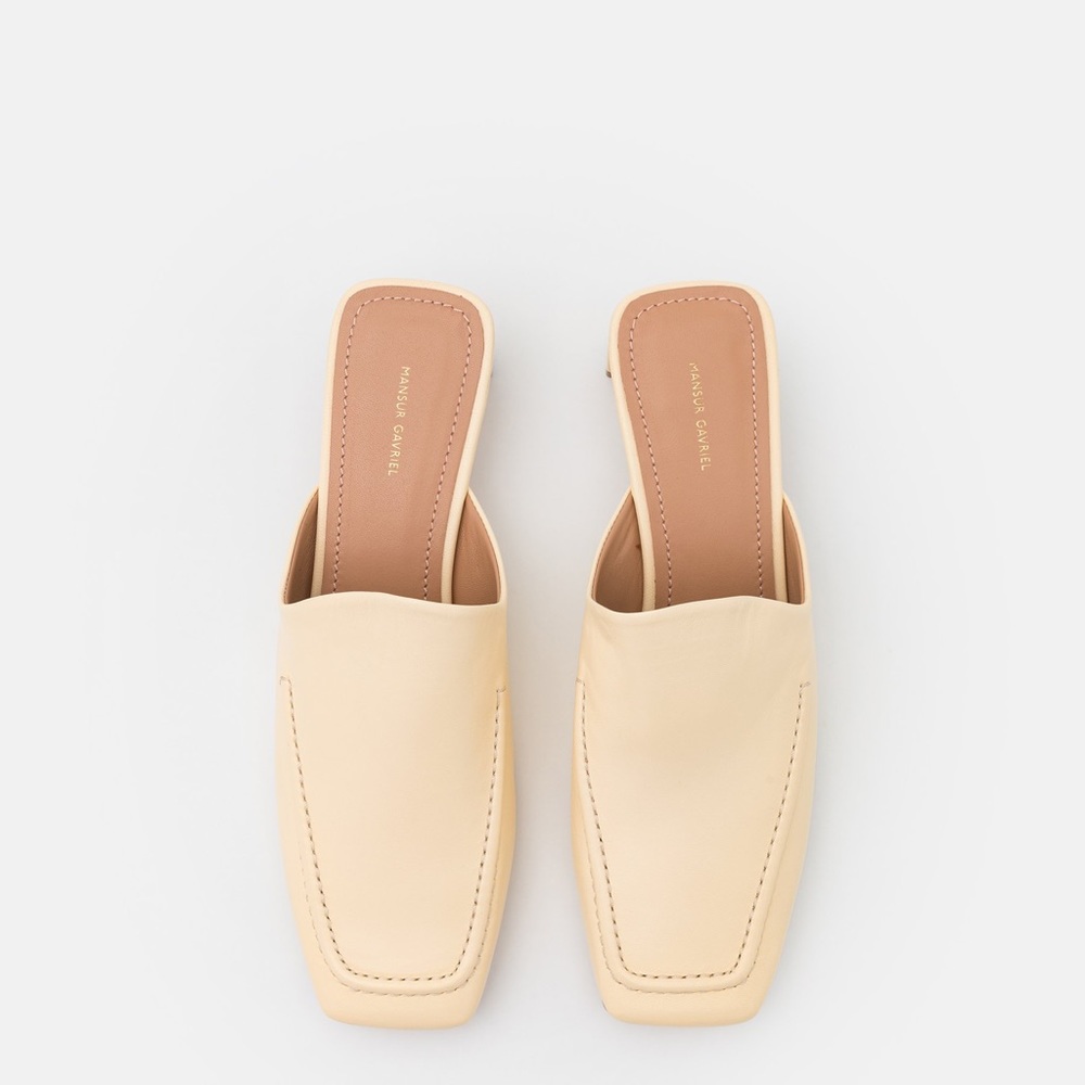 MANSUR GAVRIEL PRIMEOSE MULE CREMA WHITE 🤍🤍🤍